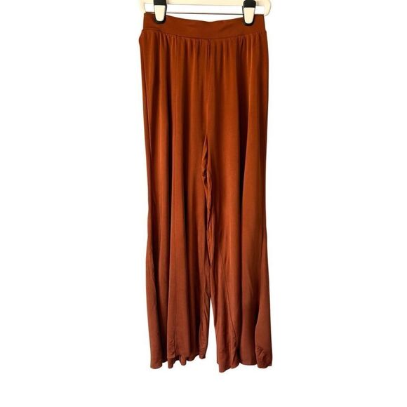 Maeve by Anthropologie Shiloh Wide Leg Pull On Pants size S Rust Orange - Picture 6 of 13